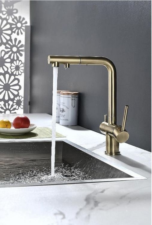 Смеситель для кухни Paulmark Serpentine Se213222-BR Бронза Смеситель для кухни Paulmark Serpentine Se213222-BR Бронза