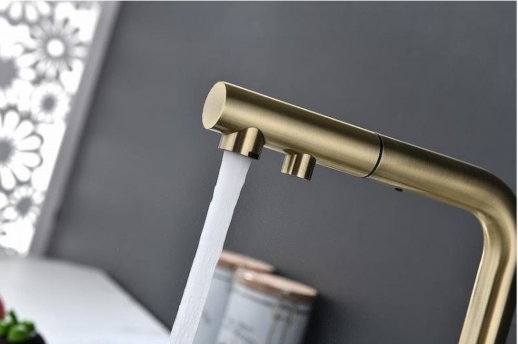 Смеситель для кухни Paulmark Serpentine Se213222-BR Бронза Смеситель для кухни Paulmark Serpentine Se213222-BR Бронза