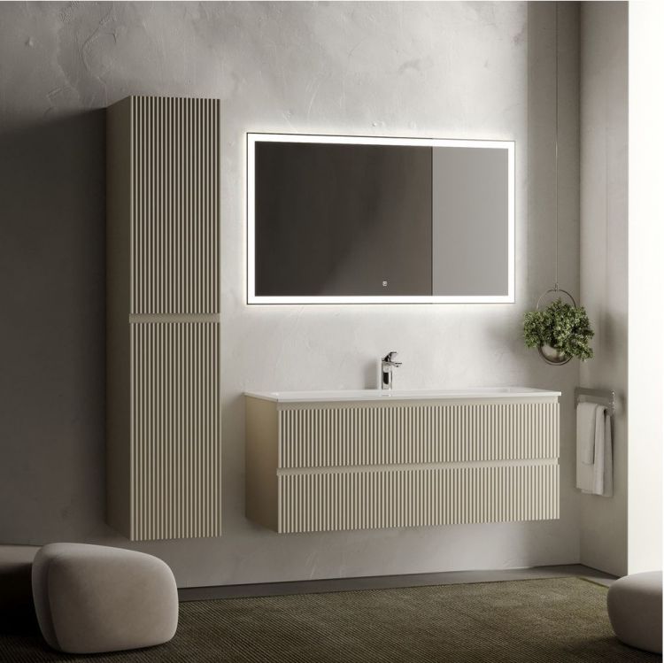 Тумба подвесная SANCOS под раковину Snob R, Beige Soft 1195х445х500, SNR120CE