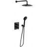 Душевая система Ramonsoler Blautherm 948712RP240NM с термостатом Черная матовая