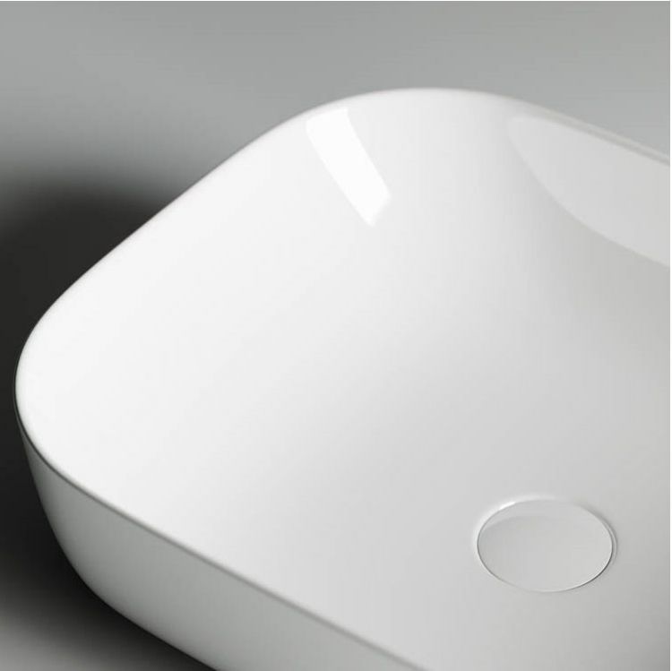 Умывальник чаша SANCOS Element накладная прямоугольная 505x405x140мм, CN6008