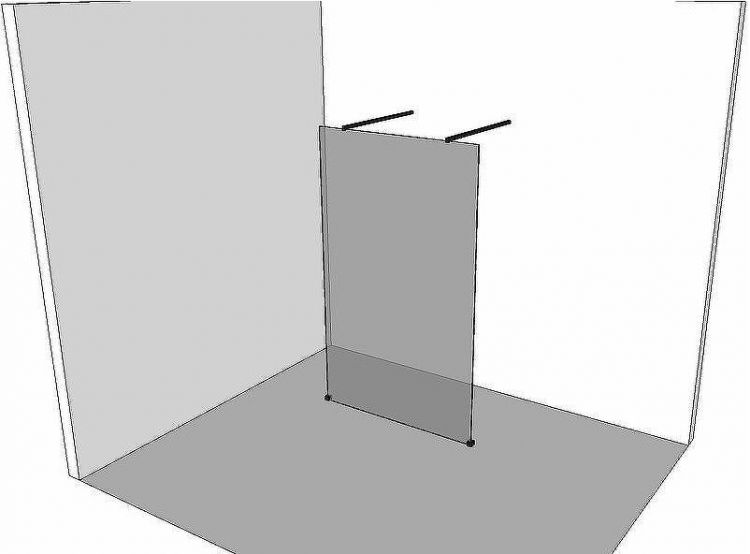 Душевая перегородка Allen Brau Infinity 2 100 3.21042.60.T профиль Медь браш стекло тонированное