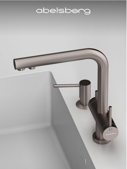 Смеситель для кухни Abelsberg Pura UVF70929BN цвет Титан