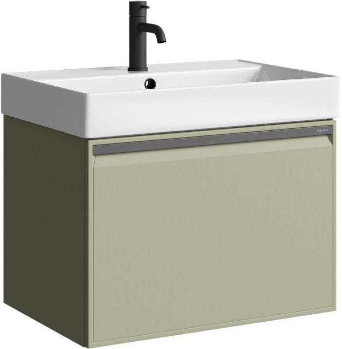 Тумба под раковину Aqwella Pure 65 PUR0165SH подвесная Шалфей зеленый