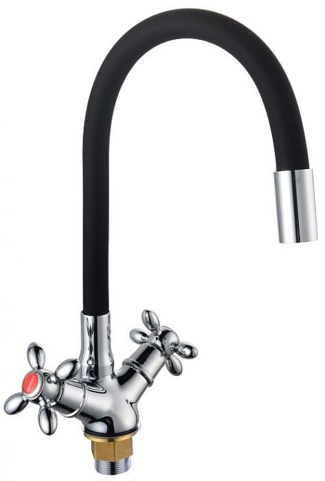Смеситель для кухни Boou BA5318-1F-E352A-B702 цвет Черный Хром