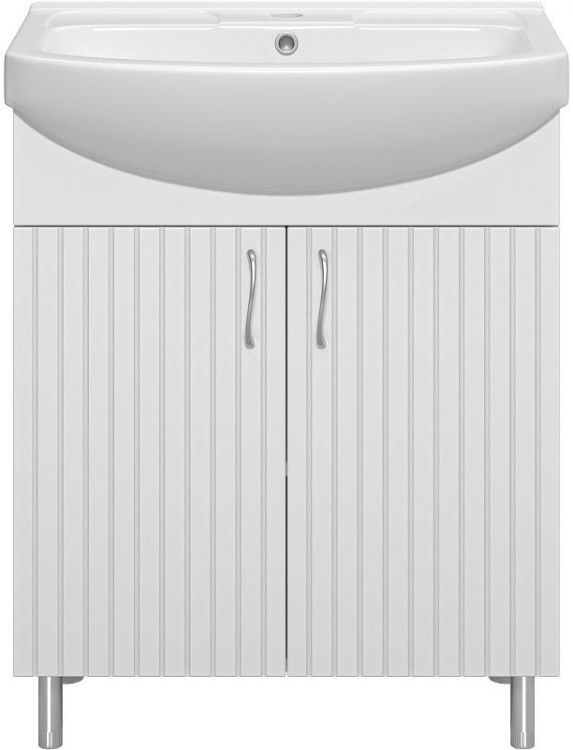 Тумба с раковиной Misty Изео 70 УТ000015762 Белая
