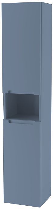 Шкаф пенал ЗОВ Дион 30 DPS подвесной цвет Серо-синий