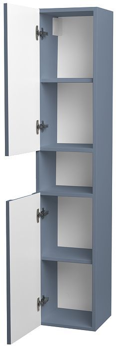 Шкаф пенал ЗОВ Дион 30 DPS подвесной цвет Серо-синий