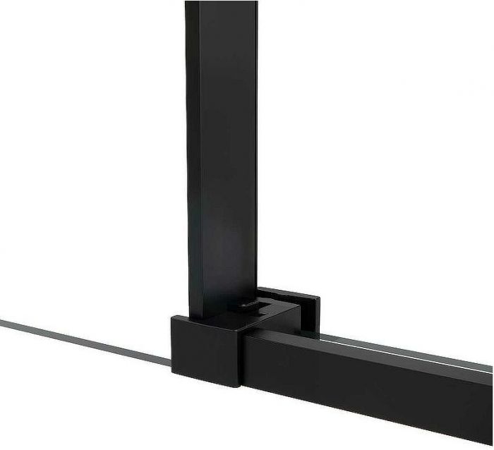 Душевой уголок Vincea Slim Soft 100x90 VSR-1SS9010CLB профиль Черный стекло прозрачное