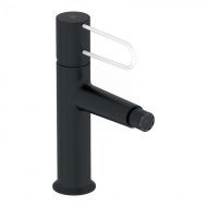 Смеситель для биде Jacob Delafon Odeon Rive Gauche E21033-00-BL, корпус черный, ручка белая