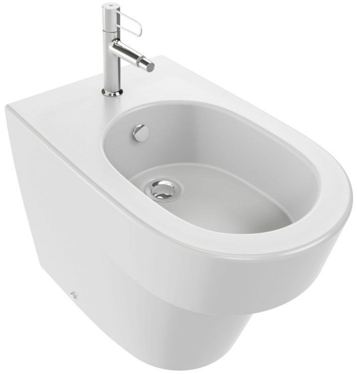 Смеситель для биде Jacob Delafon Odeon Rive Gauche E21033-00-BL, корпус черный, ручка белая Смеситель для биде Jacob Delafon Odeon Rive Gauche E21033-00-BL, корпус черный, ручка белая