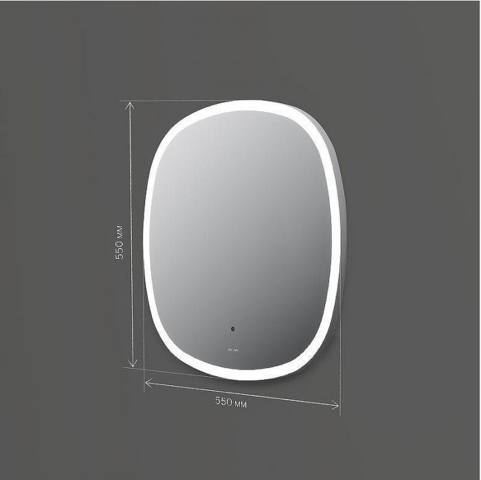 Зеркало AM.PM Func 55 M8FMOX0551WGS с подсветкой с ИК-сенсорным выключателем