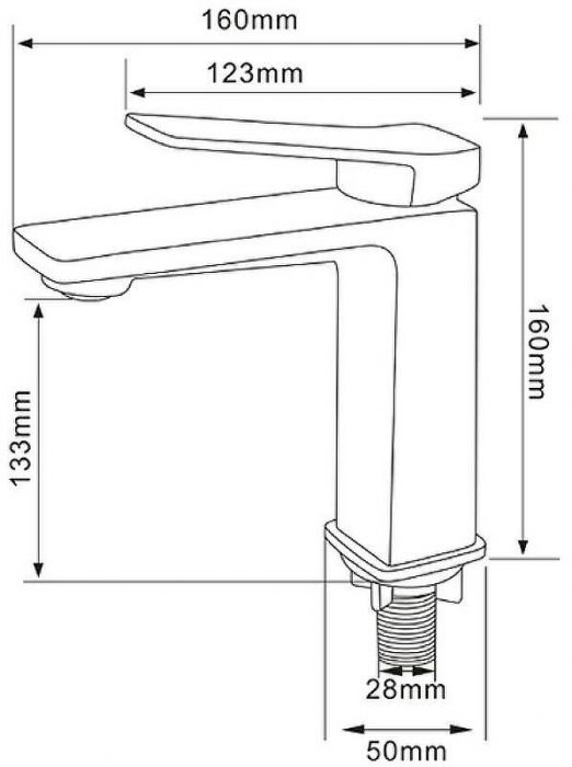 Смеситель для раковины Comforty FC071A-CMT 00-00004524 Черный