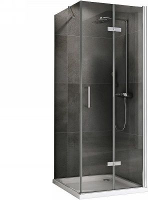 Душевой уголок Abber Zart 80x80 AG08080P-S81 профиль Хром стекло прозрачное