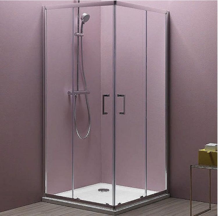 Душевой уголок Kolpa San Eco Quat TKK 80x80 538550 профиль Хром стекло прозрачное Душевой уголок Kolpa San Eco Quat TKK 80x80 538550 профиль Хром стекло прозрачное