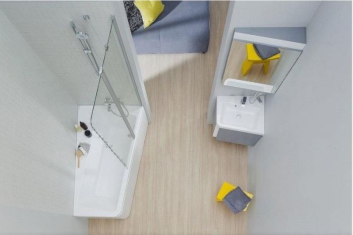 Зеркало Ravak 10° 55 R X000001075 угловое Темный орех