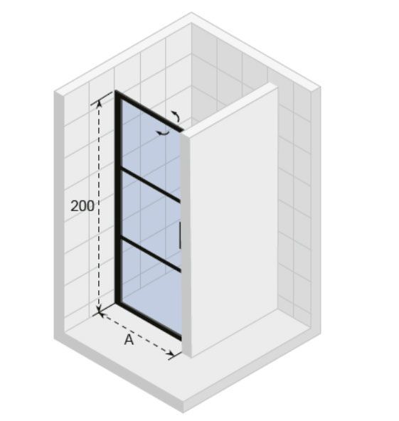Душевая дверь RIHO GRID, GB101