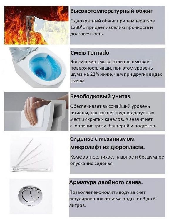 Унитаз компакт Ceruttispa Bernina CT11133 цвет Белый с сиденьем Микролифт Унитаз компакт Ceruttispa Bernina CT11133 цвет Белый с сиденьем Микролифт