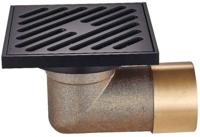 Душевой трап Raglo 100x100 R606.10.06 с Черной матовой решеткой