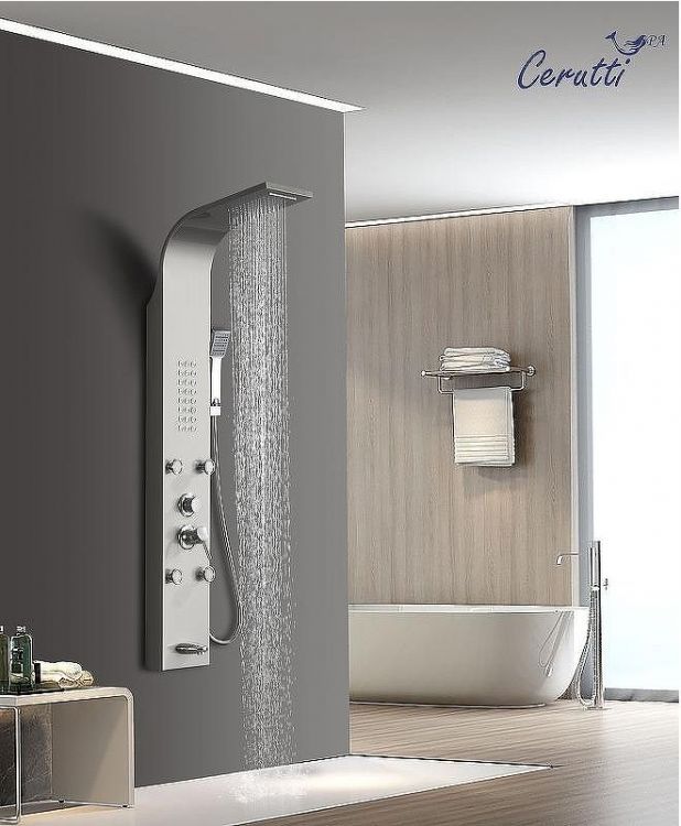 Душевая панель Ceruttispa Victoria BR CT9980 с гидромассажем Нержавеющая сталь