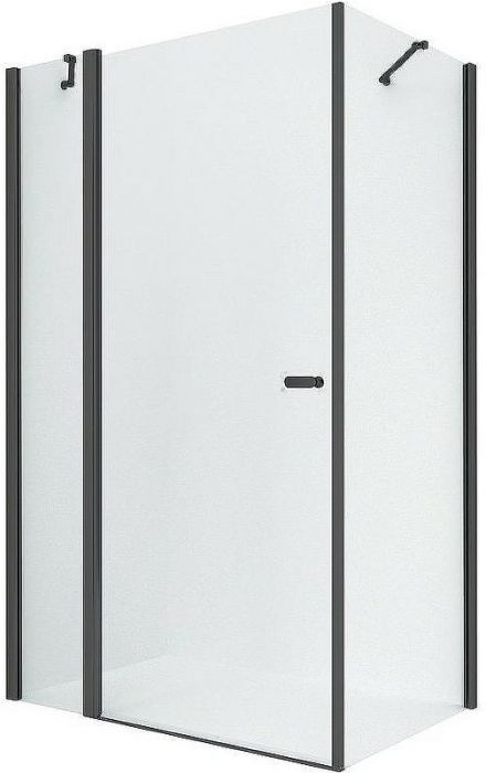 Душевой уголок New Trendy New Soleo Black 100х110 K-0683 профиль Черный стекло прозрачное