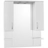 Зеркало со шкафом Style Line Эко стандарт Энигма 90 С с подсветкой Белый глянец