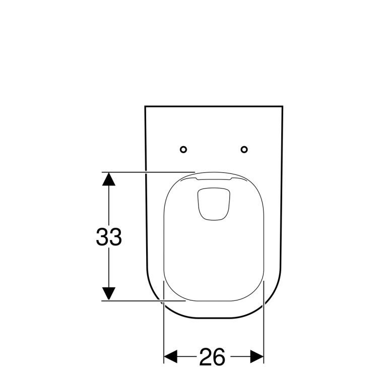 Унитаз подвесной безободковый Geberit Smyle Rimfree®, глубина 54 см [500.210.01.1]