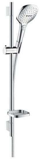 Hansgrohe Raindance Select E Душевой набор: штанга 65см, ручной душ 120, 3jet (Rain, RainAir, WhirlAir), мыльница, шланг, цвет: белый/хром