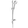 Hansgrohe Raindance Select E Душевой набор: штанга 65см, ручной душ 120, 3jet (Rain, RainAir, WhirlAir), мыльница, шланг, цвет: белый/хром