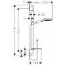 Hansgrohe Raindance Select E Душевой набор: штанга 65см, ручной душ 120, 3jet (Rain, RainAir, WhirlAir), мыльница, шланг, цвет: белый/хром