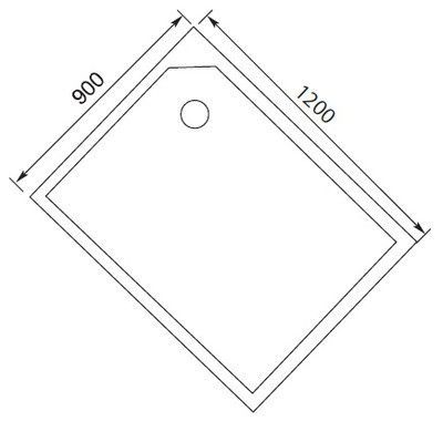 Душевая кабина Aquanet Antares (L) 120 см