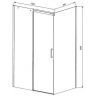 Душевой уголок Vincea Dice 130x90 VSR-4D9013CLB профиль Черный стекло прозрачное