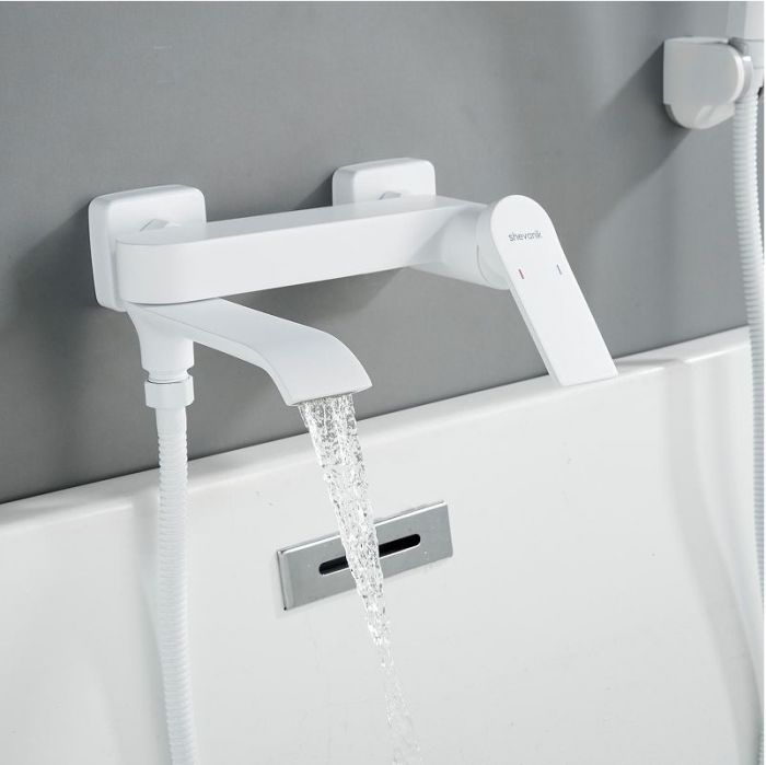 Смеситель для ванны Shevanik S4102C цвет Белый