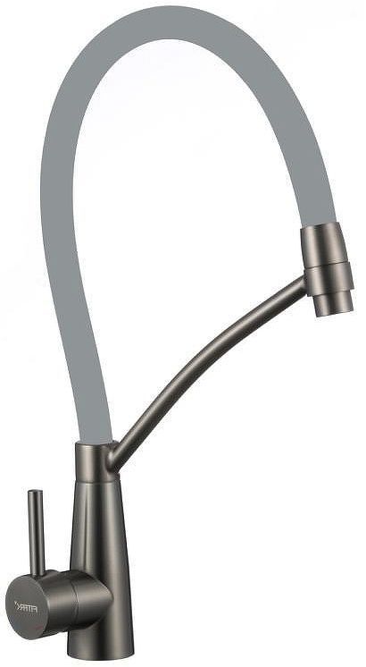 Смеситель для кухни Fmark FS8255Q-04 цвет Графит Серый Смеситель для кухни Fmark FS8255Q-04 цвет Графит Серый