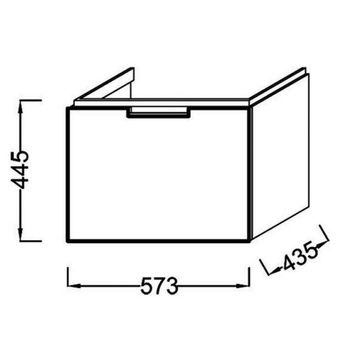Тумба для ванной Reve 60 см подвесная, цвет белый бриллиант [EB1130-G1C]