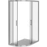 Душевой уголок Good Door Latte R-120-G-WE 120x80 профиль Белый стекло Grape