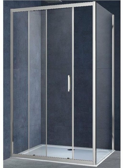 Душевой уголок Vincea Alpha 140x80 VSR-3AL8014CL профиль Хром стекло прозрачное