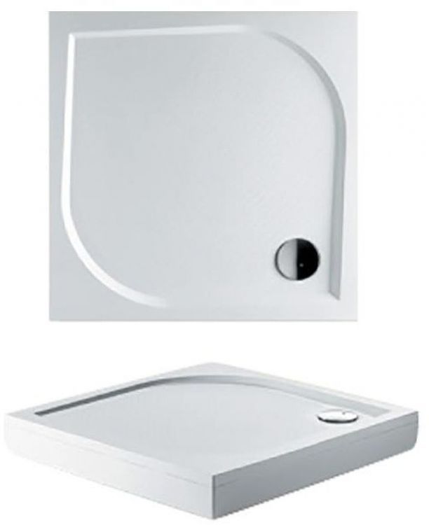 Душевой поддон из искусственного камня Riho Kolping 80x80 D004004005 (DB2000500000000) Белый с антискользящим покрытием