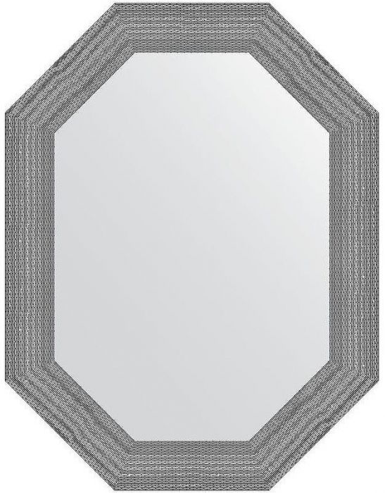 Зеркало Evoform Polygon 86х66 BY 7291 в багетной раме - Серебряная кольчуга 88