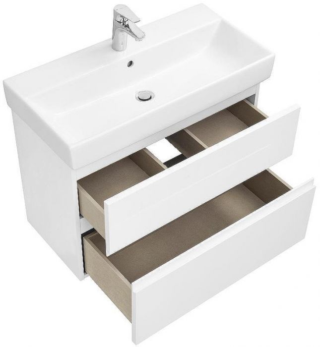 Тумба под раковину Roca Oleta 80 A857640501 подвесная Белая матовая