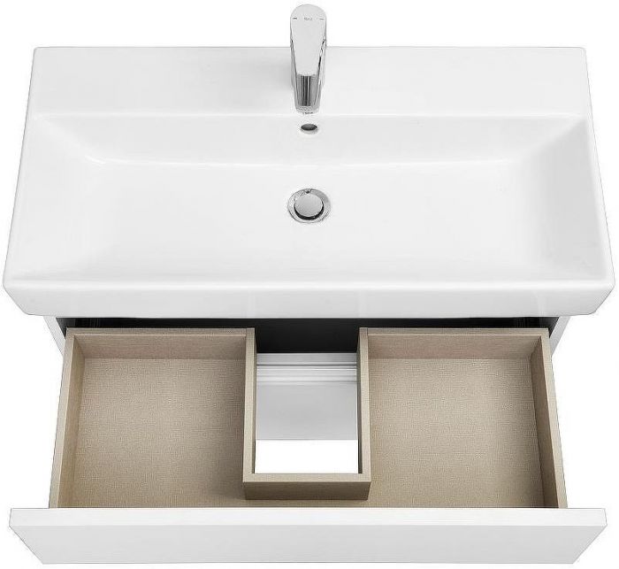 Тумба под раковину Roca Oleta 80 A857640501 подвесная Белая матовая