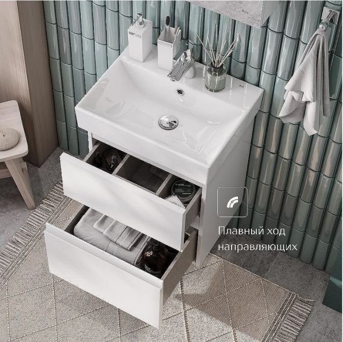 Тумба под раковину Roca Oleta 80 A857640501 подвесная Белая матовая