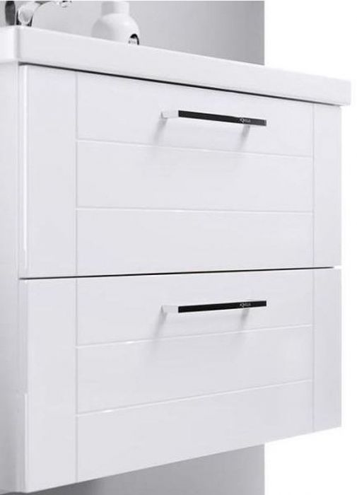 Тумба под раковину Aqwella Манчестер 100 MAN01102 подвесная Белый глянец