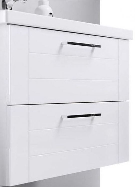 Тумба под раковину Aqwella Манчестер 100 MAN01102 подвесная Белый глянец Тумба под раковину Aqwella Манчестер 100 MAN01102 подвесная Белый глянец