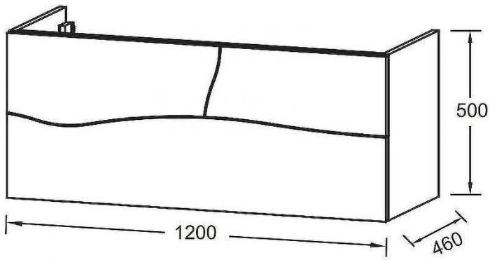 Тумба под раковину Jacob Delafon Sherwood 120 EB1834RU-P6 подвесная Натуральный дуб