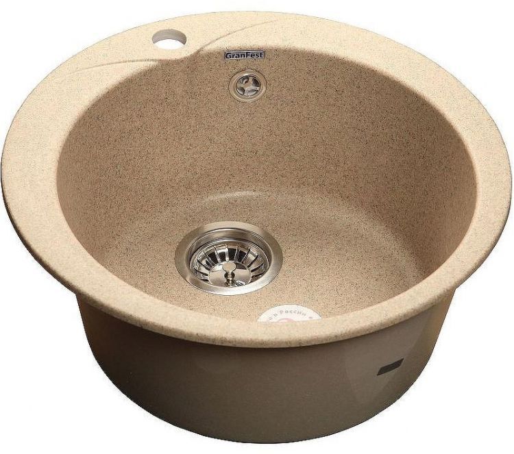 Кухонная мойка GranFest Rondo GF-R480 Песочная