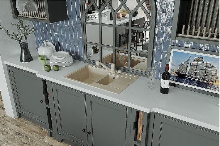 Кухонная мойка Florentina Липси-780К 20.250.D0780.305 Грей