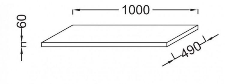Столешница для раковины Jacob Delafon Terrace EB1194-N05 Столешница для раковины Jacob Delafon Terrace EB1194-N05
