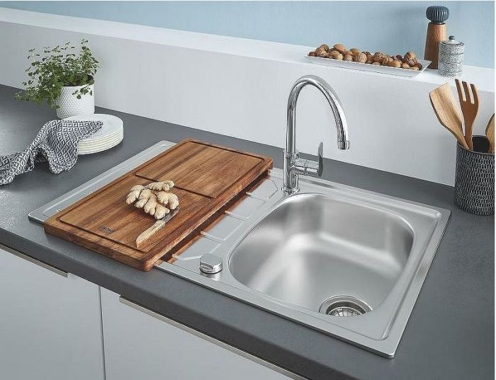 Кухонная мойка со смесителем Grohe K200 31562SD1 Нержавеющая сталь