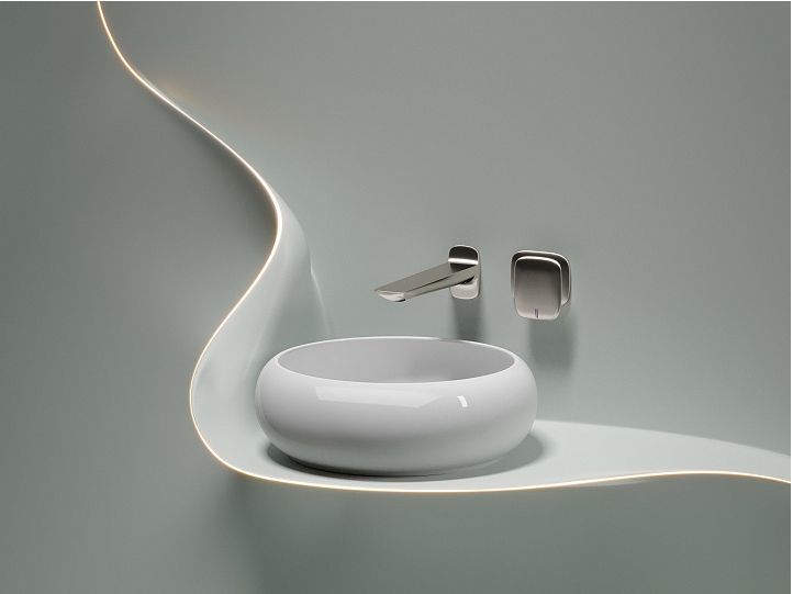 Умывальник CERAMICANOVA Element чаша накладная круглая 360 мм CN6050 Умывальник CERAMICANOVA Element чаша накладная круглая 360 мм CN6050